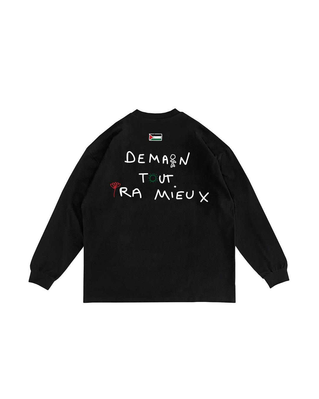 BLACK LONGSLEEVE DEMAIN TOUT IRA MIEUX