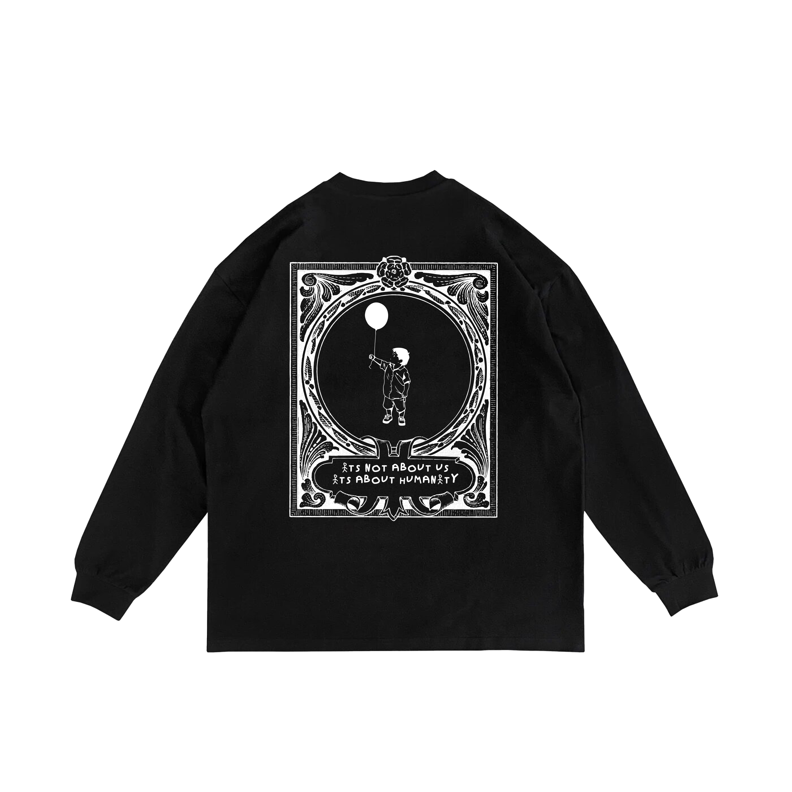 BLACK LONGSLEEVE "IT'S NOT ABOUT US"